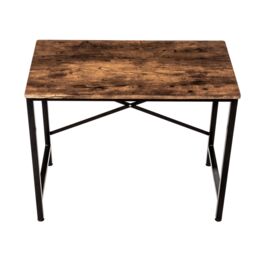 Oypla 100cm Heavy Duty Industrial Writing Computer Desk in Brown - thumbnail 4