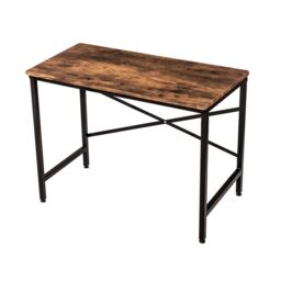Oypla 100cm Heavy Duty Industrial Writing Computer Desk in Brown - thumbnail 2