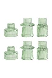 Living and Home Set of 6 Candle Holders in Green - thumbnail 5