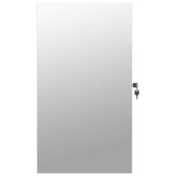 Berkfield Home Mirror Jewellery Cabinet with LED Lights Wall Mounted White - thumbnail 4