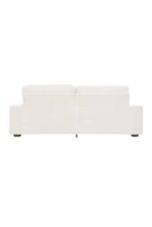 Living and Home 2-Seater Chenille Upholstered Sofa with Pillows in White - thumbnail 5
