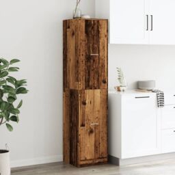 Berkfield Home Apothecary Cabinet¬†Old Wood 40x41x174.5 cm Engineered Wood in Brown - thumbnail 4