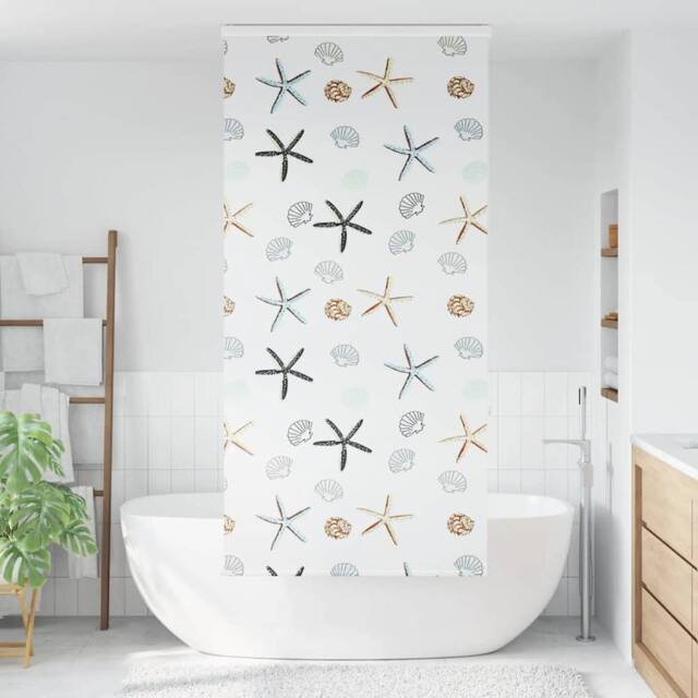 Berkfield Home Shower Roller Blind with Cassette 110x240 cm Fabric Width 106 cm in White - image 1
