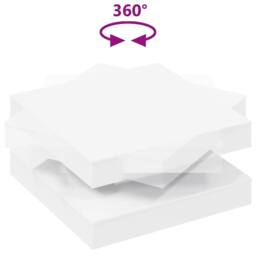 Berkfield Home Modern Coffee Table 360-Degree Rotatable White 70x70x34.5 cm - thumbnail 7