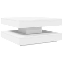 Berkfield Home Modern Coffee Table 360-Degree Rotatable White 70x70x34.5 cm - thumbnail 6
