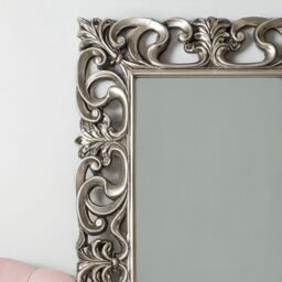 Melody Maison Large Baroque-style Silver Wall / Floor Mirror 90cm X 168cm - Size: 90 cm X 168 cm - thumbnail 6