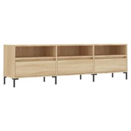 Berkfield Home TV Cabinet Sonoma Oak 150x30x44.5 cm Engineered Wood in Brown - thumbnail 2