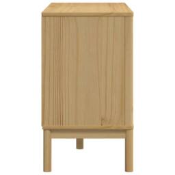 Berkfield Home Chest of Drawers FLORO Wax Brown Solid Wood Pine in Light Brown - thumbnail 6