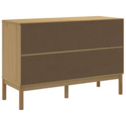Berkfield Home Chest of Drawers FLORO Wax Brown Solid Wood Pine in Light Brown - thumbnail 7