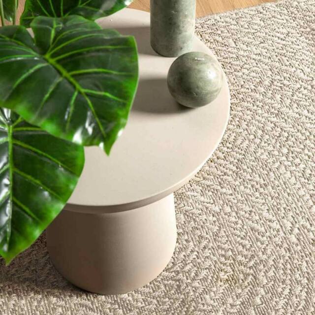 Berkfield Home Rug ZIZUR Cream 80x250 cm Jute Look Indoor & Outdoor - Size: Medium - image 1
