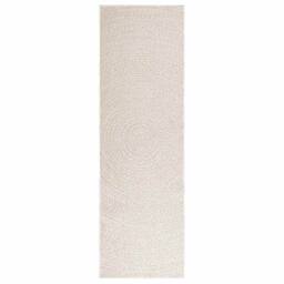 Berkfield Home Rug ZIZUR Cream 80x250 cm Jute Look Indoor & Outdoor - Size: Medium - thumbnail 3