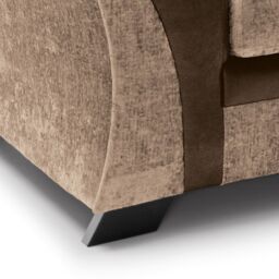 Abakus Direct Farrow Crushed Chenille 2 Seater Sofa in Brown & Beige - thumbnail 6