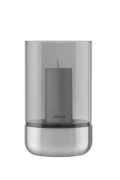 Blomus CALMA Lantern M - Stainless Steel matt, Glass Smoke in Silver - thumbnail 2