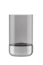 Blomus CALMA Lantern M - Stainless Steel matt, Glass Smoke in Silver - thumbnail 1