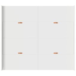 Berkfield Home Storage Bed Frame with Drawer with Headboard with Storage White 200 x 200 cm - thumbnail 8