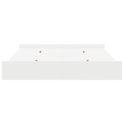 Berkfield Home Storage Bed Frame with Drawer with Headboard with Storage White 200 x 200 cm - thumbnail 6