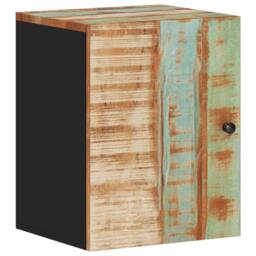 Berkfield Home Bathroom Wall Cabinet 38x33x48 cm Solid Wood Reclaimed - Size: 38 x 33 x 48 cm - thumbnail 2
