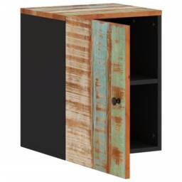 Berkfield Home Bathroom Wall Cabinet 38x33x48 cm Solid Wood Reclaimed - Size: 38 x 33 x 48 cm - thumbnail 3
