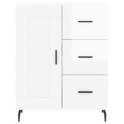 Berkfield Home Sideboard High Gloss White 69.5x34x90 cm Engineered Wood - thumbnail 5