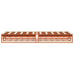 Berkfield Home Bed Frame without Mattress Wax Brown 90x200 cm Solid Wood Pine - thumbnail 5