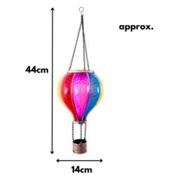 Marco Paul 44cm Multicolour Resin Hot air Balloon Solar Hanging Light - thumbnail 3