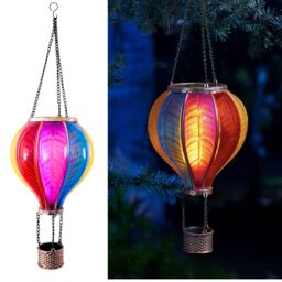 Marco Paul 44cm Multicolour Resin Hot air Balloon Solar Hanging Light - thumbnail 4