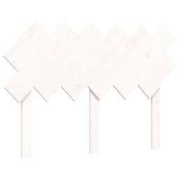 Berkfield Home Beautiful Bed Frame with Headboard White Double Solid Wood - thumbnail 8