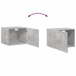 Berkfield Home Wall Cabinet Concrete Grey 50x42.5x40 cm Engineered Wood - thumbnail 7