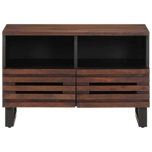 Berkfield Home TV Cabinet Brown 70x34x46 cm Solid Wood Mango - Size: 70 x 34 x 46 cm