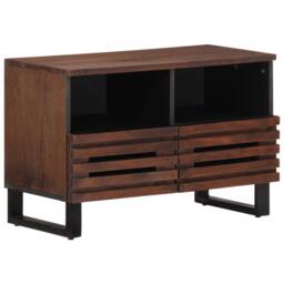 Berkfield Home TV Cabinet Brown 70x34x46 cm Solid Wood Mango - Size: 70 x 34 x 46 cm - thumbnail 2