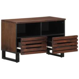Berkfield Home TV Cabinet Brown 70x34x46 cm Solid Wood Mango - Size: 70 x 34 x 46 cm - thumbnail 5