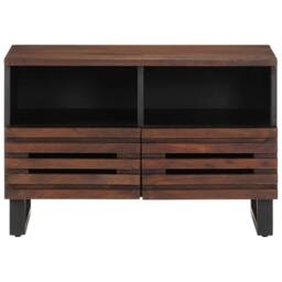 Berkfield Home TV Cabinet Brown 70x34x46 cm Solid Wood Mango - Size: 70 x 34 x 46 cm - thumbnail 1
