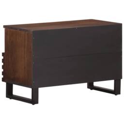 Berkfield Home TV Cabinet Brown 70x34x46 cm Solid Wood Mango - Size: 70 x 34 x 46 cm - thumbnail 4