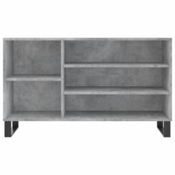 Berkfield Home Shoe Cabinet Concrete Grey 102x36x60 cm Engineered Wood - Size: 102 x 36 x 60 cm - thumbnail 4