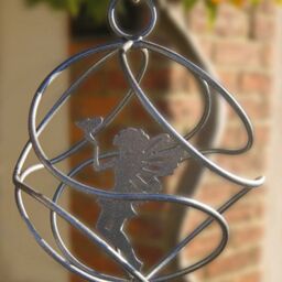 Poppyforge Fairy Catcher With Standing Fairy - Hanging Ornament - Steel - BM/RtR in Black - thumbnail 2
