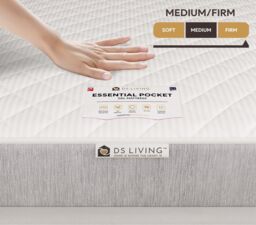DS Living Imperial Hybrid Pocket Gel Essentials Mattress in Grey - Size: Single - thumbnail 4