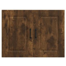 Berkfield Home Kitchen Wall Cabinet Kalmar Smoked Oak Engineered Wood in Brown - thumbnail 6