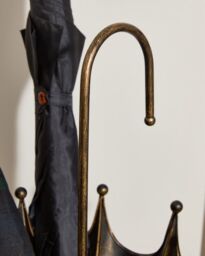 Dibor Vintage Small Black & Gold Umbrella Stand - thumbnail 3