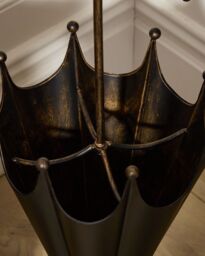 Dibor Vintage Small Black & Gold Umbrella Stand - thumbnail 2