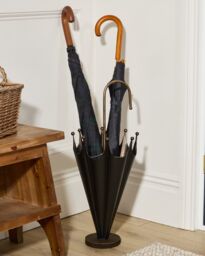 Dibor Vintage Small Black & Gold Umbrella Stand - thumbnail 1