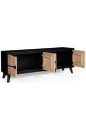IH Design Shildon Mango Wood Low Board TV Stand Sideboard Cabinet in Tan - thumbnail 4