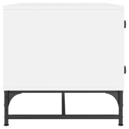 Berkfield Home Coffee Table with Glass Doors White 68.5x50x50 cm - thumbnail 6