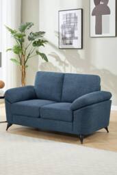More4Homes Malmo Modern Scandi Style Fabric Living Room 1+2+3 Seater Sofa Set in Blue - thumbnail 5