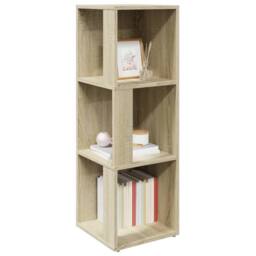 Berkfield Home Stylish Corner Cabinet Sonoma Oak 33x33x100 cm Engineered Wood in Light Tan - Size: 33 x 33 x 100 cm - thumbnail 4