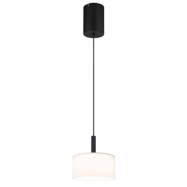 Netlighting Trenton Slim Pendant Black Alabaster Optic Glass Shade LED 2700 4000K - image 1