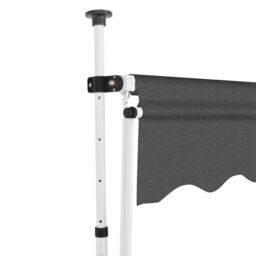 Berkfield Home Manual Retractable Awning 250 cm Anthracite in Black - thumbnail 3
