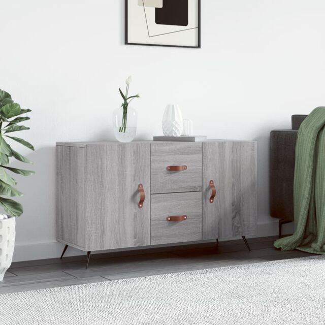 Berkfield Home Sideboard Grey Sonoma 100x36x60 cm Engineered Wood - Size: 100 x 36 x 60 cm - image 1
