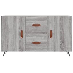 Berkfield Home Sideboard Grey Sonoma 100x36x60 cm Engineered Wood - Size: 100 x 36 x 60 cm - thumbnail 6