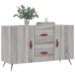 Berkfield Home Sideboard Grey Sonoma 100x36x60 cm Engineered Wood - Size: 100 x 36 x 60 cm - thumbnail 3
