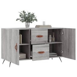 Berkfield Home Sideboard Grey Sonoma 100x36x60 cm Engineered Wood - Size: 100 x 36 x 60 cm - thumbnail 4